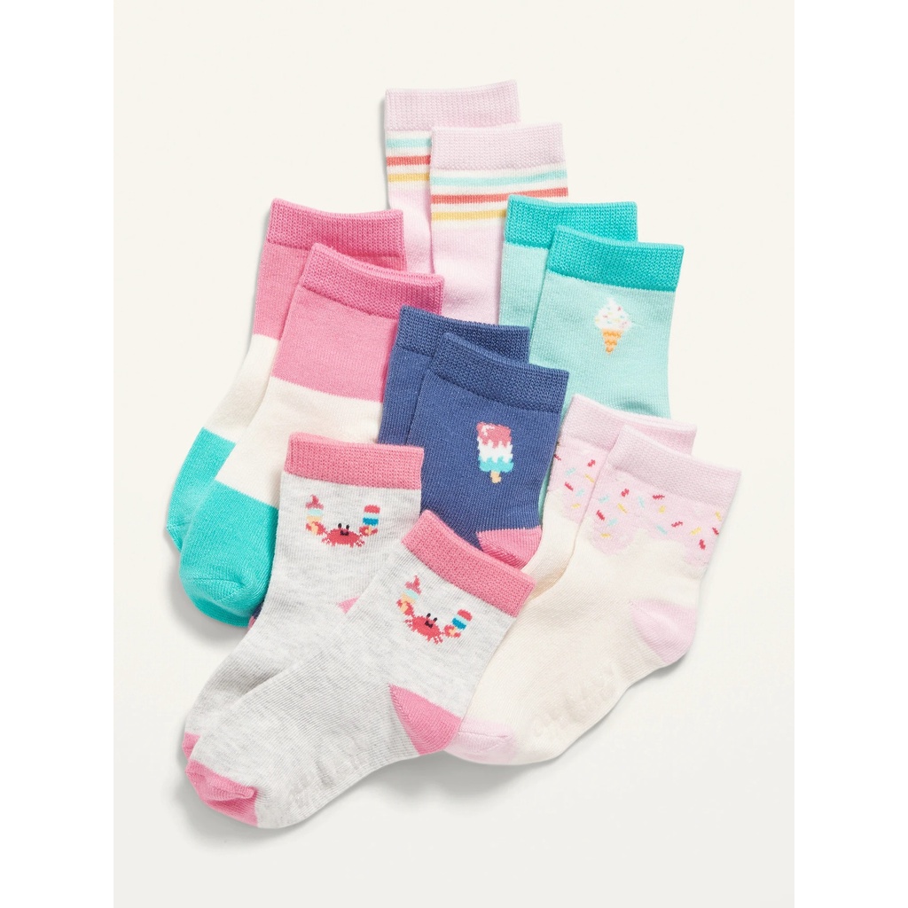 Set 6 đôi tất Old Navy có silicon chống trượt_hàng chính hãng US