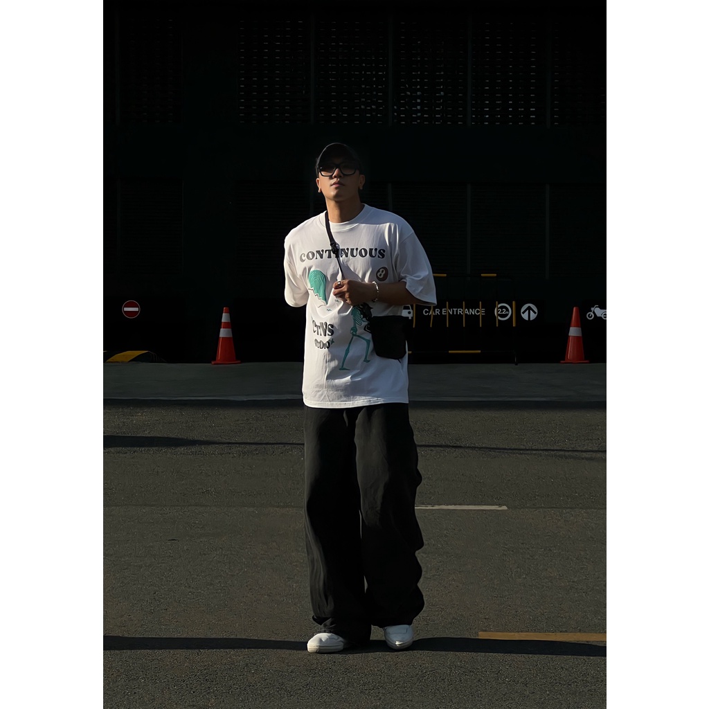 Áo thun Continuous - CTNS - BROKEN/ White