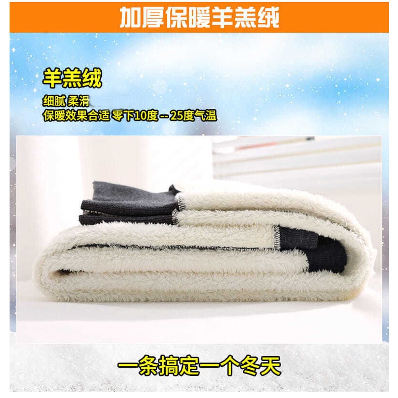 Quần Legging Cotton Lót Lông Cừu Dày Dặn Lưng Cao Giữ Ấm Mùa Đông Cho Nữ