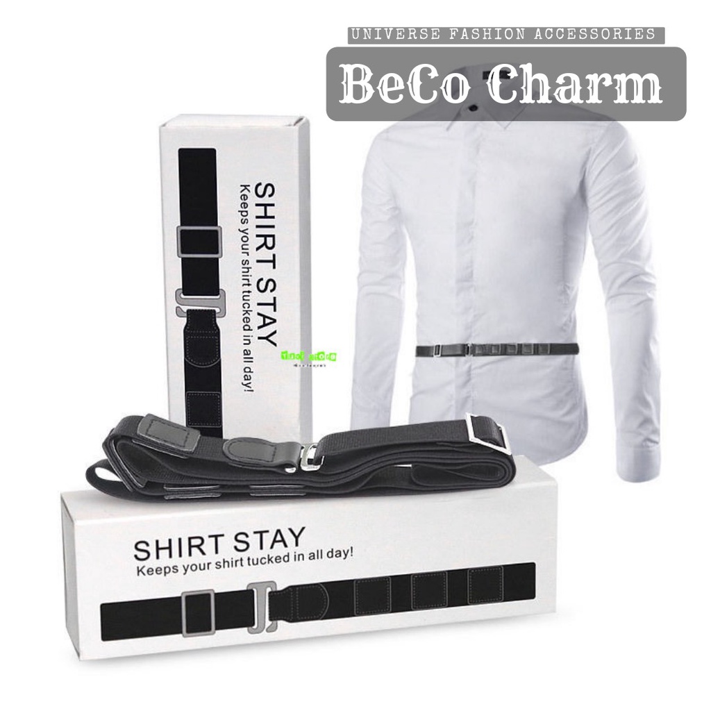 Dây Nịt Thắt Lưng nam Nữ Dây Đai Giữ Áo Sơ Mi Thẳng BeCo Charm, Dây Đai Sơ Vin Cho Nam Nữ