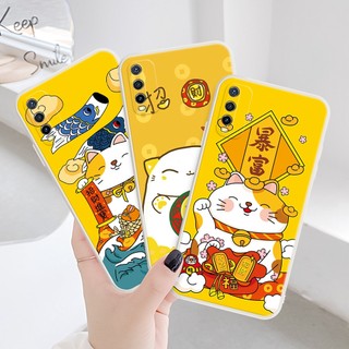Ốp Điện Thoại Mềm Hình Mèo May Mắn Cho OPPO R9 F9 Pro F1 Plus F5 F7 OPPO F19 F19S F1S F15 F17 A59 A73 A91 OPPO Reno 2 3 6Z #Phụ Kiện Cho Máy Hút Bụi H1533 H1533