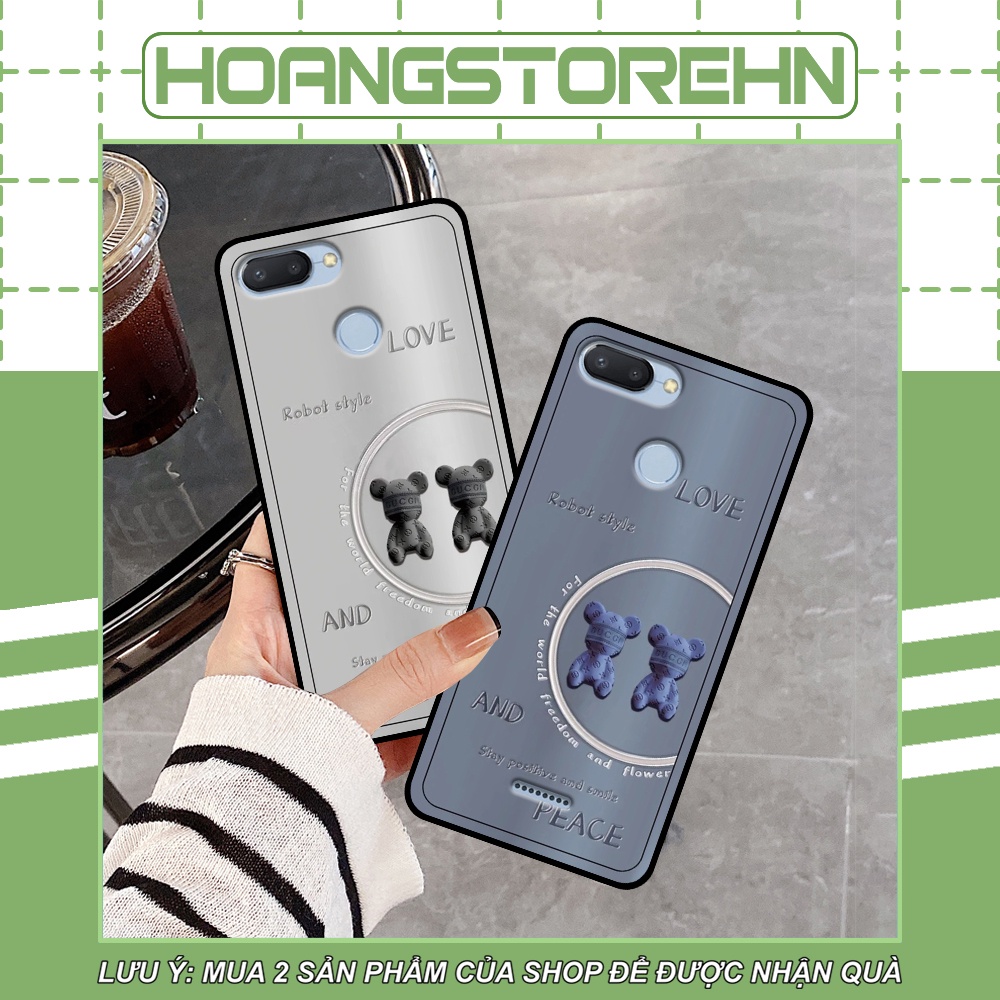 Ốp Xiaomi Redmi 6 in hình Bearbrick dễ thương siêu đáng yêu