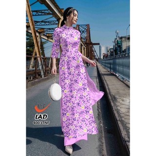 Vải áo dài in 3D trên lụa nhật