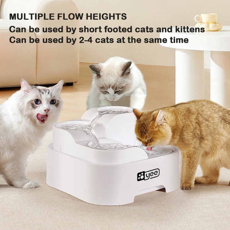 Đài Phun Nước Nhiều Tầng Cỡ Lớn 2.0L Cho Thú Cưng
