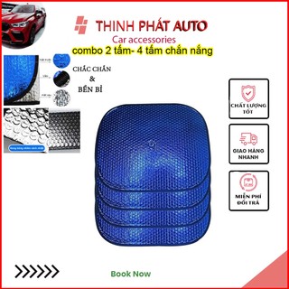 ⚡️FREESHIP 50K⚡️ Combo 4 miếng che nắng bên trong ô tô - Loại cao cấp dầy dăn,cách nhiệt chống nắng tốt