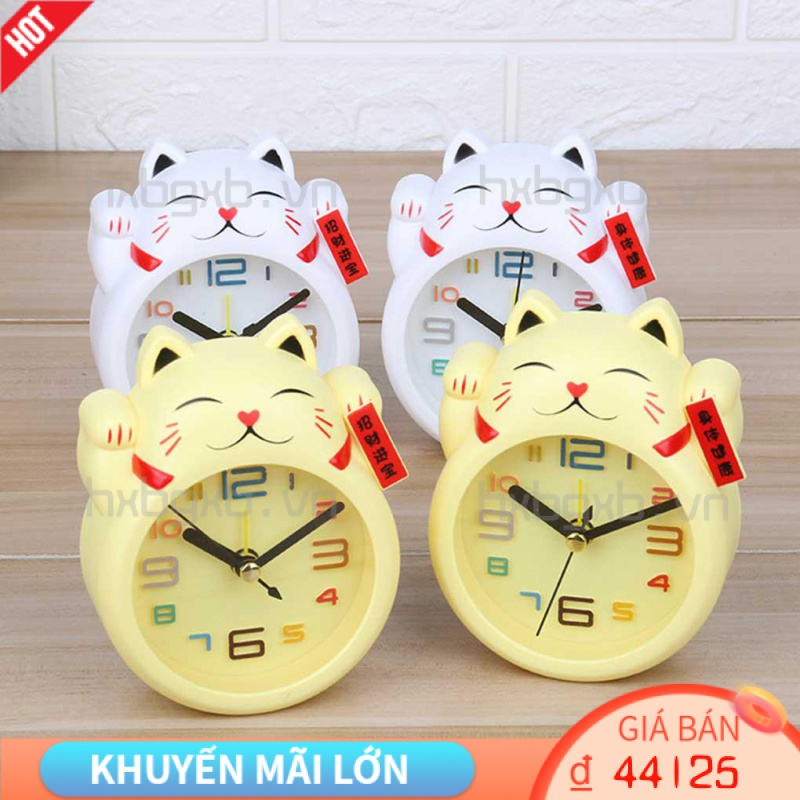 Đồng Hồ Báo Thức Điện Tử Để Bàn Chạy Pin Yên Tĩnh [hxbgxb]