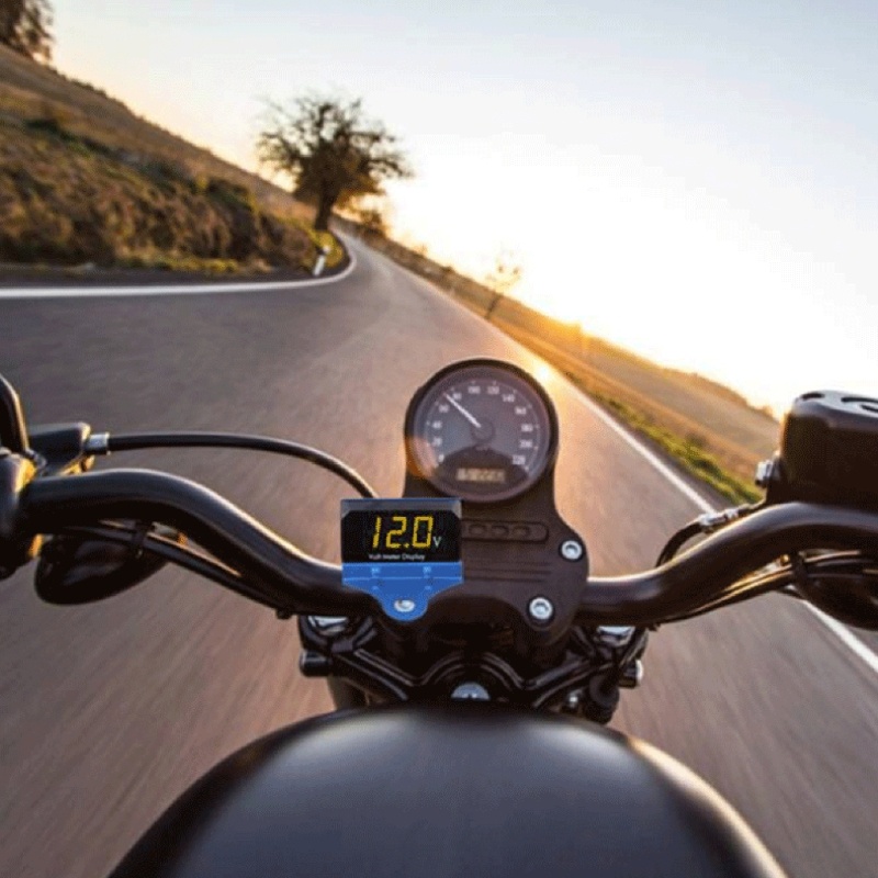 Vôn Kế 8-16V 12V Chuyên Dụng Cho Xe Hơi / Xe Máy