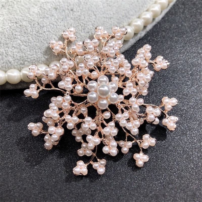 Ghim Cài Áo Đính Ngọc Trai Cao Cấp Thiết Kế Đơn Giản Thanh Lịch Cho Nữ