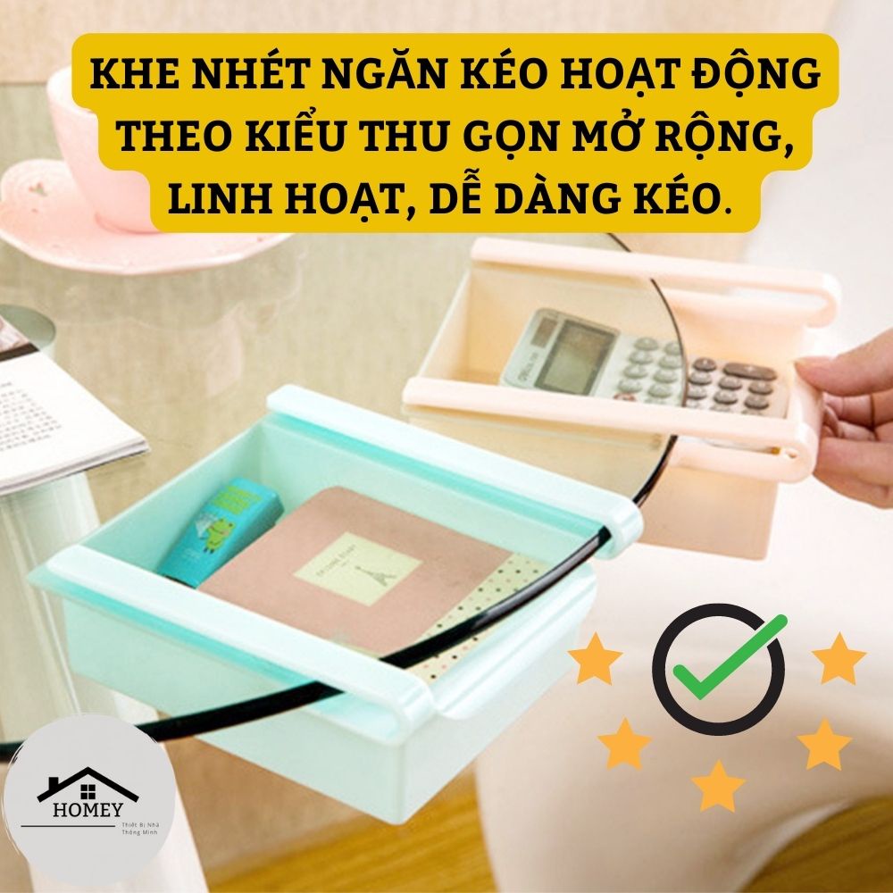 Homey - Khay Kệ Treo Tủ Lạnh - Bền &amp; Đa Năng &amp; Tiện Lợi - Tiết Kiệm Không Gian - Giao Màu Ngẫu Nhiên