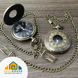 Đồng hồ bỏ túi, quả quýt phong cách cổ điển, họa tiết độc đáo, thời trang