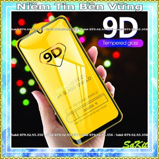 Kính cường lực full điện thoại samsung a10, a10s, a20, a20s, a30, a30s, a50 (tặng giấy lau) 9D.