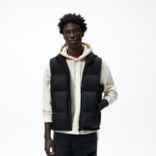 Áo gile phao nam nữ ZARA AK14 chính hãng đen