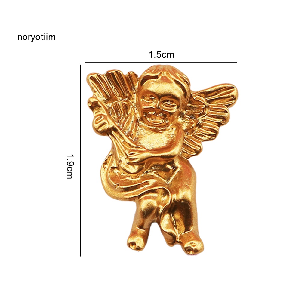 Set 10 Phụ Kiện Trang Trí Móng Tay Hình Thiên Thần Không Phai Màu