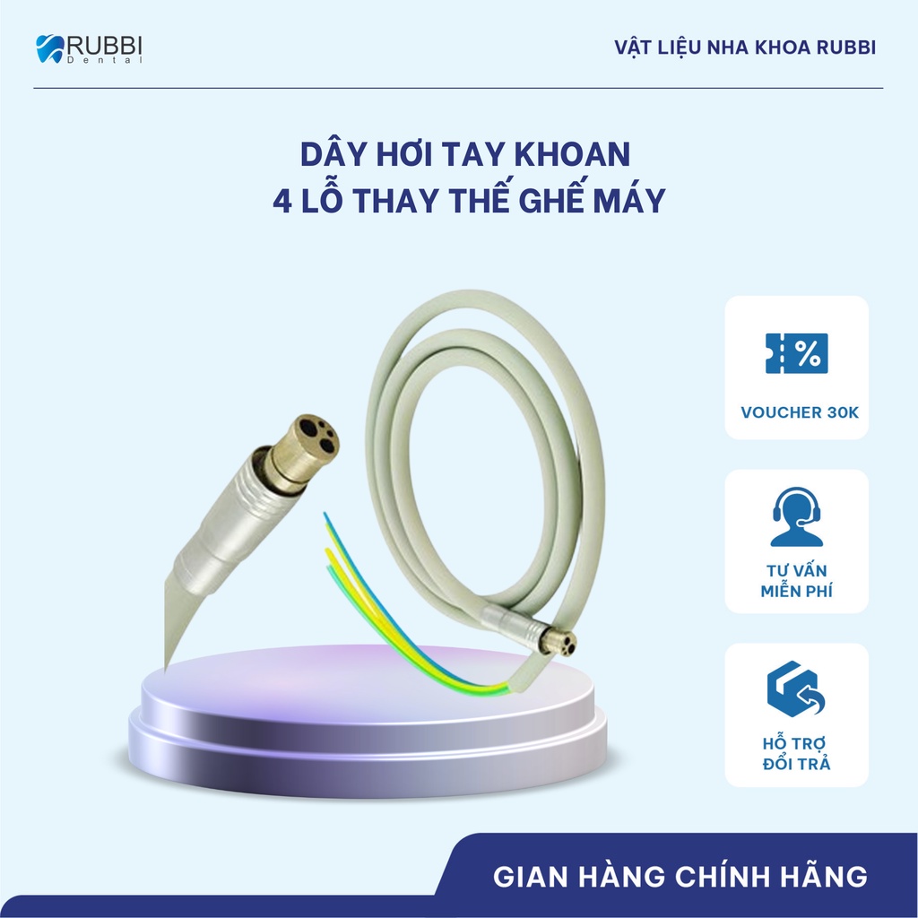 Dây hơi tay khoan 4 lỗ thay ghế máy dùng trong nha khoa
