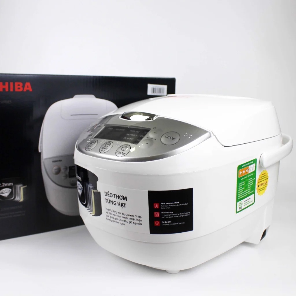 Nồi Cơm Điện Tử Đa Năng Chống Dính Siêu Bền Cao Cấp Philips HD3030 (1L) .Bluestone RCB 5908 . Toshiba 1 lít RC-10DH2PV(W