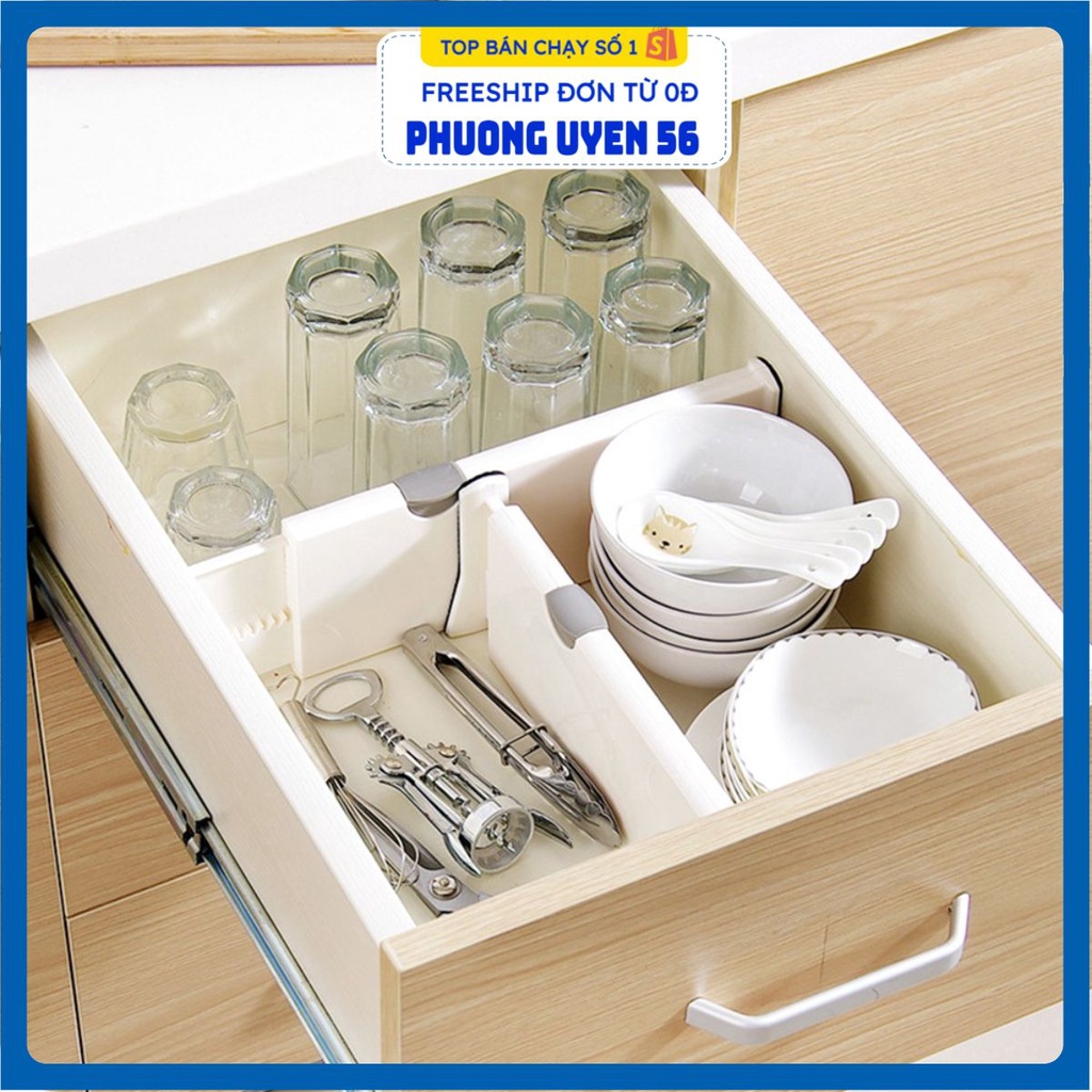 [Video Review] Thanh Kệ Chia Ngăn Tủ Quần Áo, Ngăn Bàn, Giá Sách - Tủ Bếp Thông Minh G8 - Kéo Dài Ngắn (Không Khoan Vít)