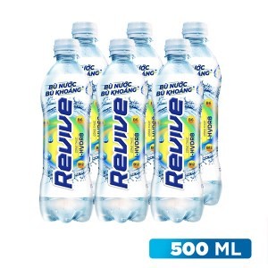 Lốc 6 chai nước bù khoáng Revive trắng/ chanh muối 500ml