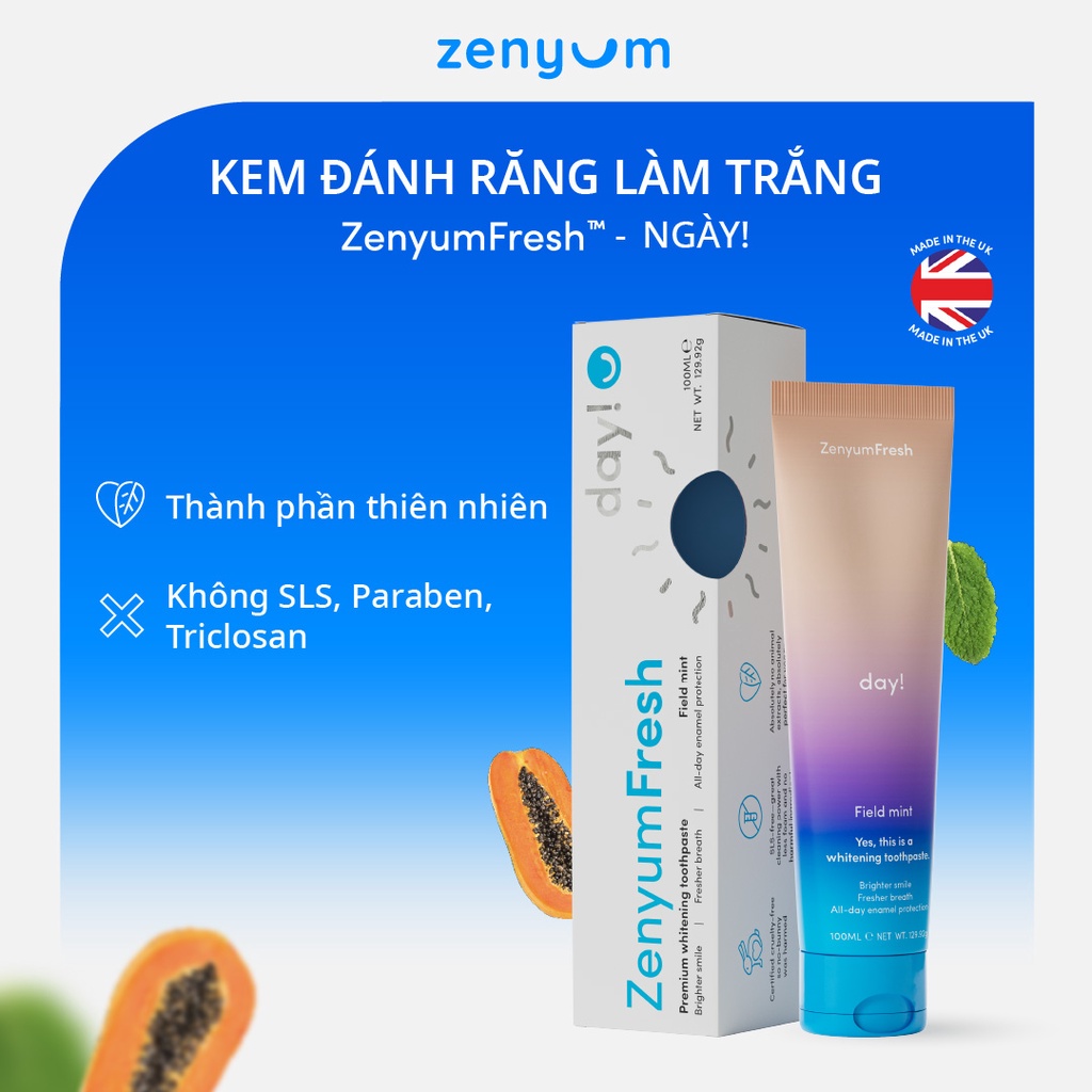 Kem Đánh Răng Zenyum Fresh Ngày/Đêm (100mL)