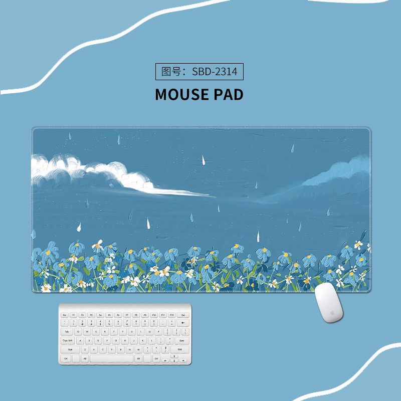 Tấm Lót Chuột Và Bàn Phím Cỡ Lớn Họa Tiết Tranh Sơn Dầu Kích Thước 900x400 800x300
