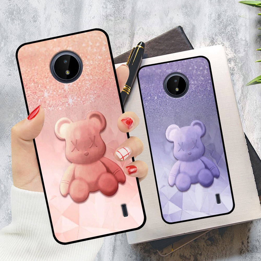 Ốp Nokia 3.4 / G10 / C20 / C30 / C21 Plus in hình Bearbrick dễ thương siêu đáng yêu