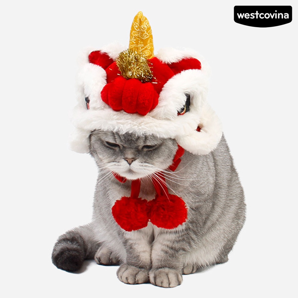 [Hot] [Hot]♝Mũ Siêu Mềm Chống Mài Mòn Chủ Đề Năm Mới Cho Thú Cưng