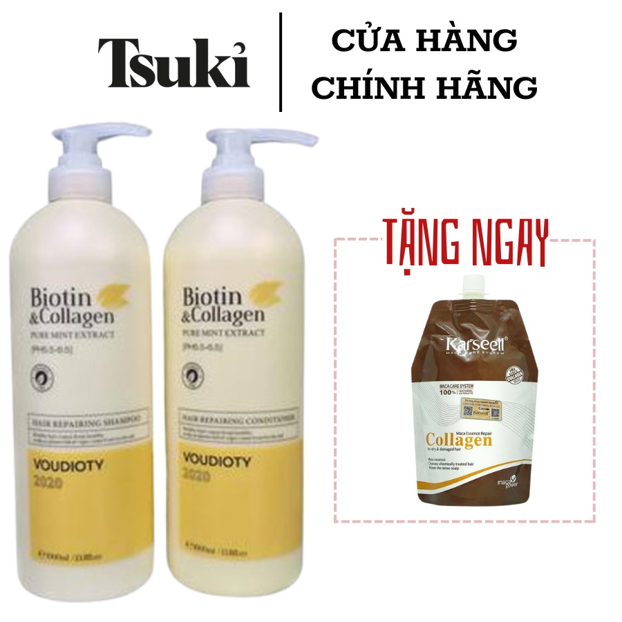 Combo Chăm Sóc Tóc BIOTIN$COLLAGEN VÀNG (Tặng ủ KAR)