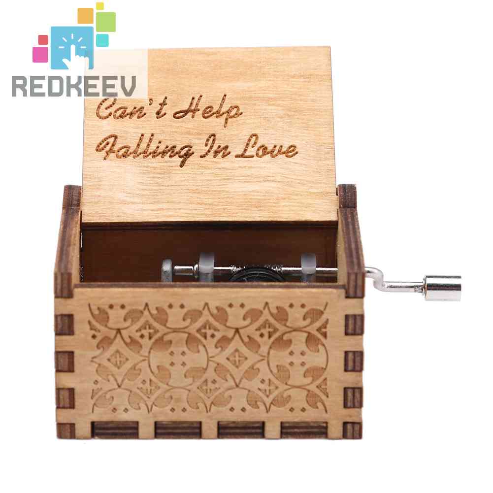 Hộp Nhạc Chạm Khắc Thủ Công Chủ Đề Lãng Mạn Trang Trí Sinh Nhật