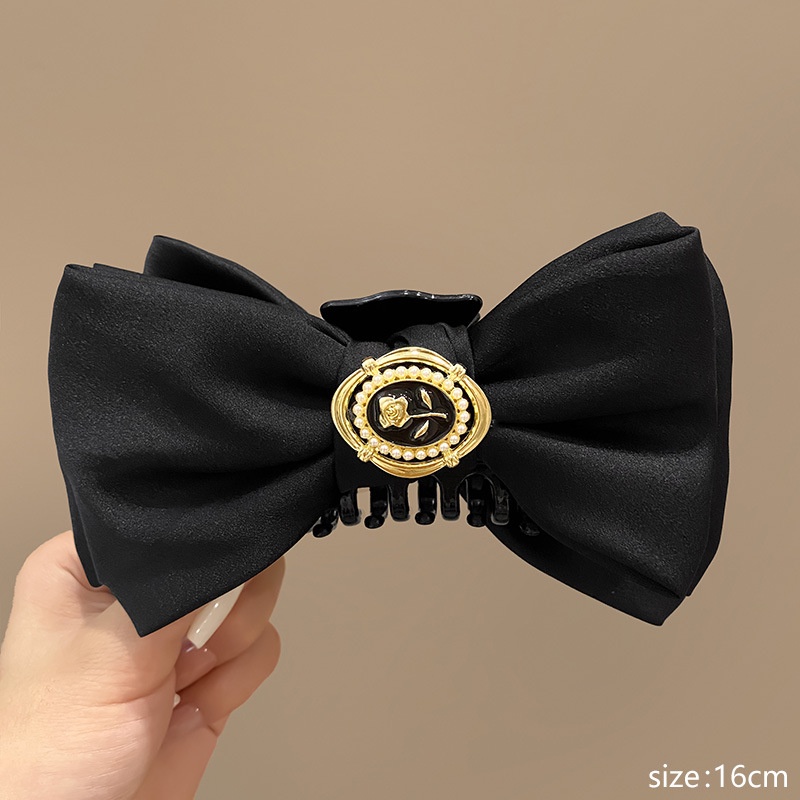 Kẹp Tóc Hình Nơ Lớn Đơn Giản Phong Cách Hàn Quốc Dành Cho Nữ