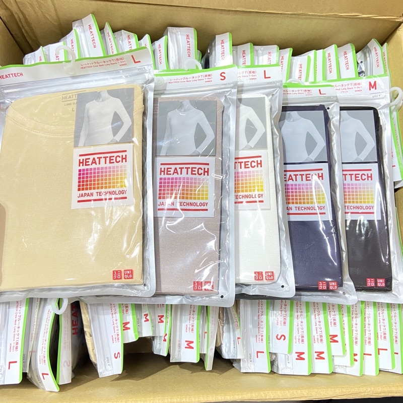 Áo giữ nhiệt Heatteach Uniqlo Nhật bản cổ tròn dài tay (pick siêu thị)