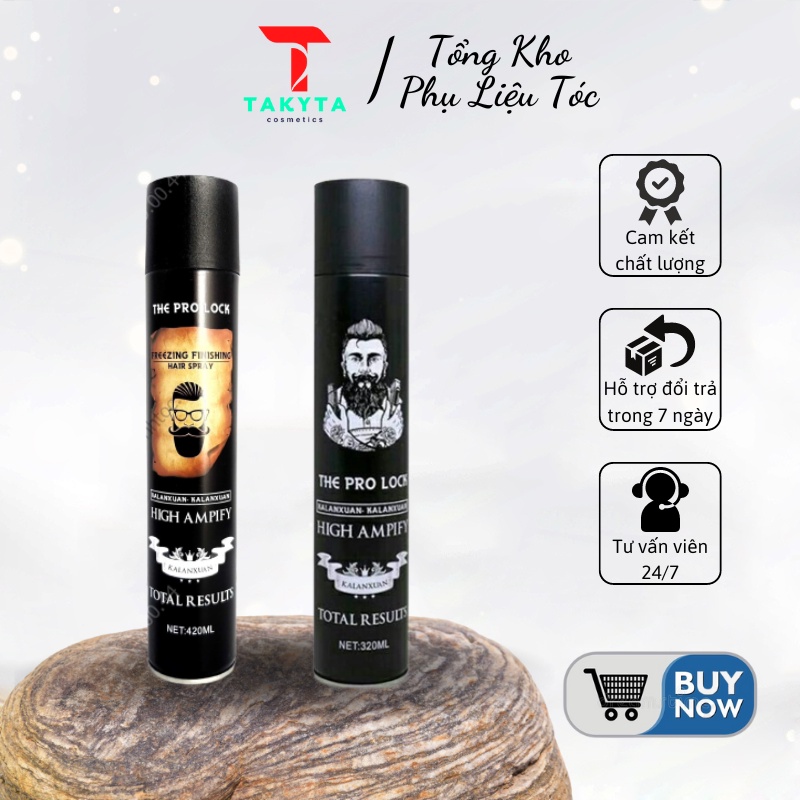 [Rẻ Vô Địch]n Gôm xịt tóc Baber Pro Lock siêu thơm và cứng