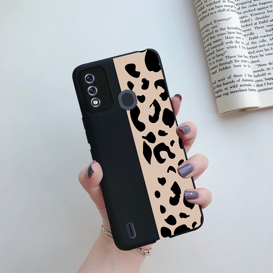 Ốp Điện Thoại TPU Dẻo Màu Đen In Họa Tiết Hoạt Hình Dễ Thương Cho Itel A48 ItelA48 A 48