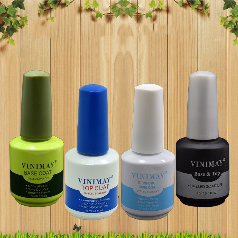 Base top Vinimay - Top bóng, cứng móng, kiềm dầu, top giọt sương, top lì, top loang, phá gel Vinimay