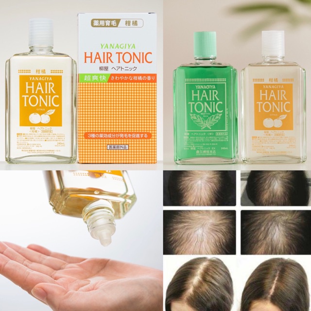 Tinh Chất Dầu Bưởi Dưỡng Tóc Yanagiya Hair Tonic Kích Thích Mọc Tóc Salon De Pro Nhật Bản 240ml