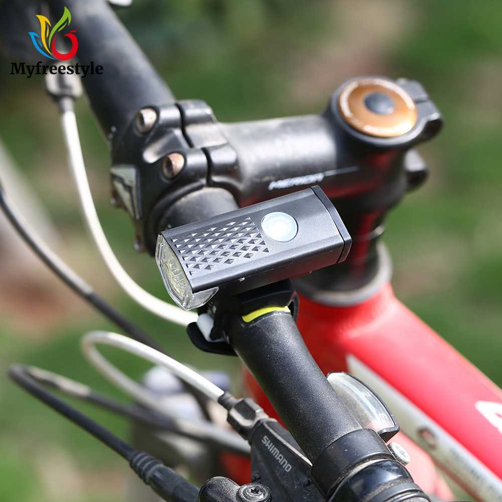 Bộ Đèn Pha Led Kèm Chuông Báo An Toàn Cho Xe Đạp Mtb
