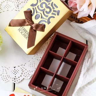Set hộp đựng socola 6ô kèm túi