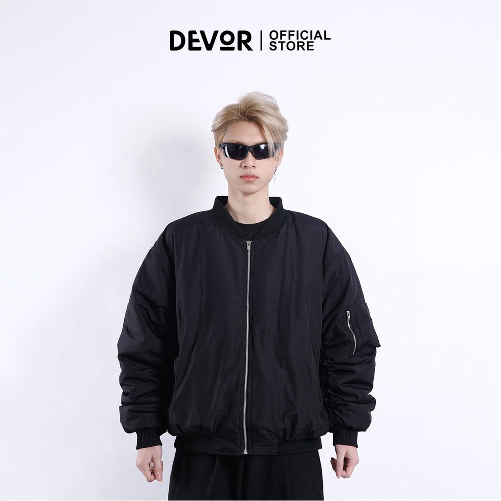 Áo Jacket Bomber Tay Nhúm Devor