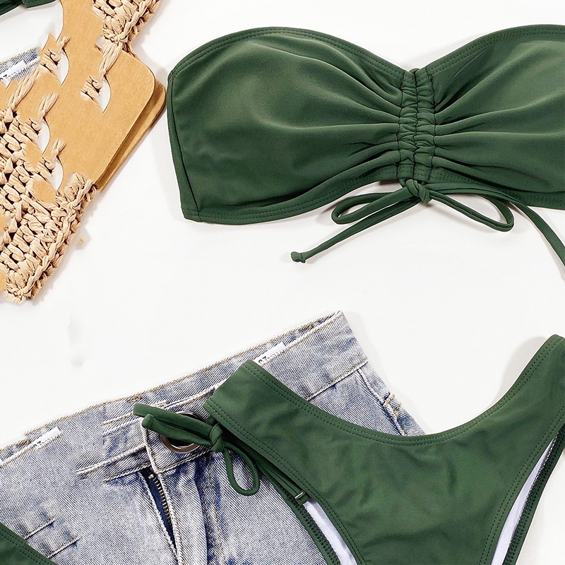 Bộ Đồ Bơi Bikini Màu Sắc Đơn Giản Gợi Cảm Cho Nữ