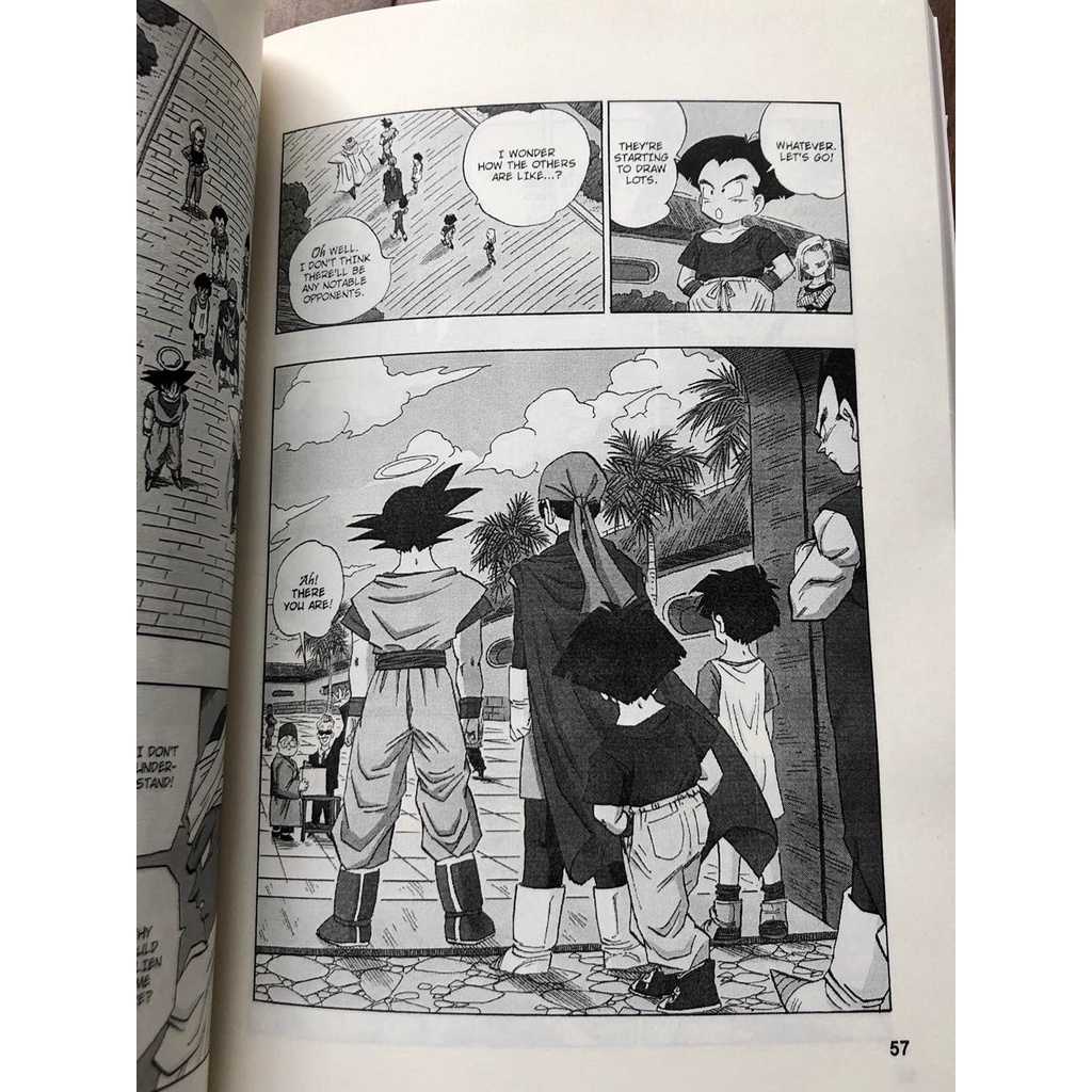 Dragon ball và dragon ball super tiếng anh in giấy chống lóa