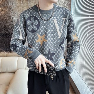 Áo sweater nam dài tay in chữ phong cách mới