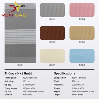Rèm cầu vồng hàn quốc, chống nắng 70-80% rèm 5 sao