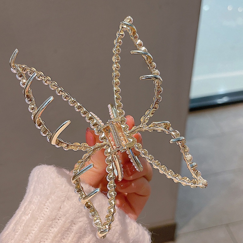 Kẹp Tóc Hình Bướm Đính Ngọc Trai Nhân Tạo Thời Trang