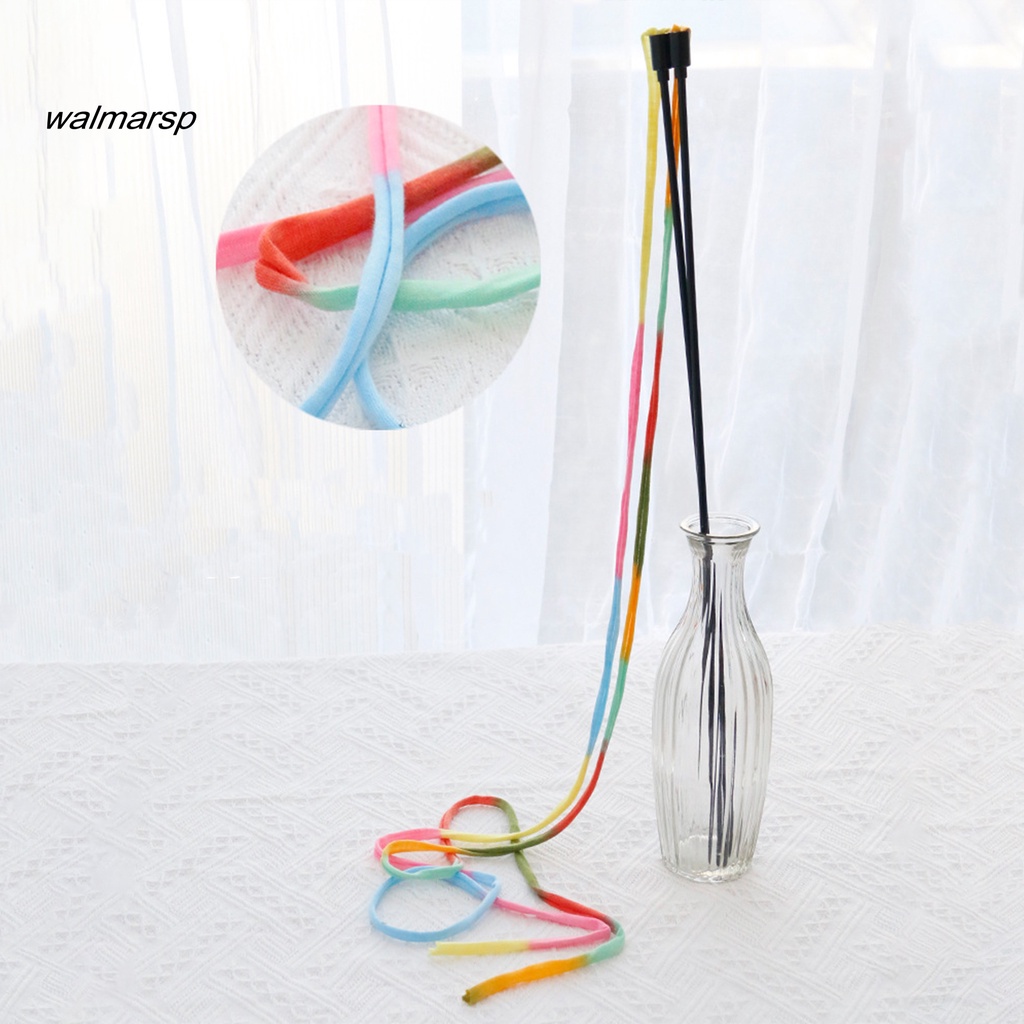 Gậy Đồ Chơi Gắn Dây Ruy Băng / Dải Vải Dài Màu Sắc Tương Tác Vui Nhộn Giảm Căng Thẳng Cho Mèo Cưng
