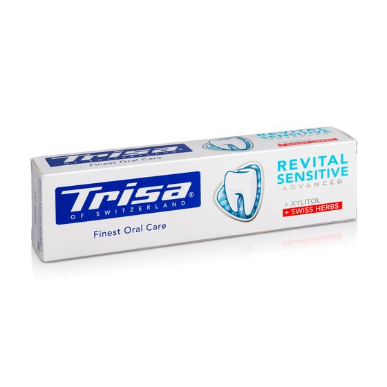 Kem Đánh Răng Trisa Revital Sensitive 75ml Từ Thụy Sỹ Cho Răng Nhạy Cảm