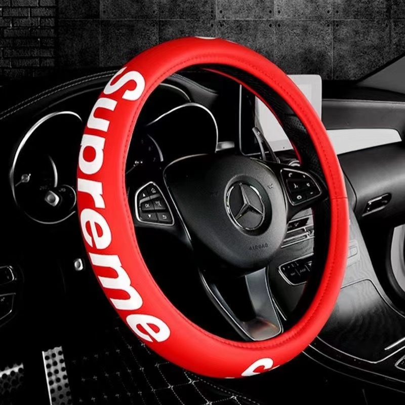 【Ready Stock】 Popular Brand Supreme Automotive Headrest Interior Accessories Car Bone Pillow Car Neck Pillow Summer Seat Pillow Spot Chaopai 1i35