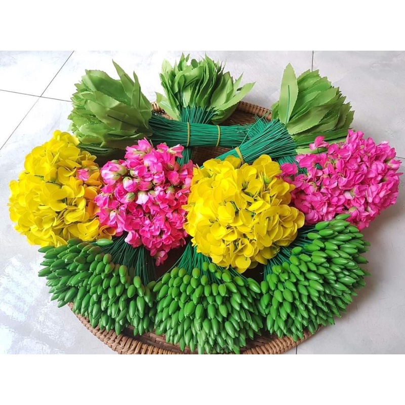 100g lá đẹp lộc non , kẽm buộc hoa trang trí tết hoa mai hoa đào