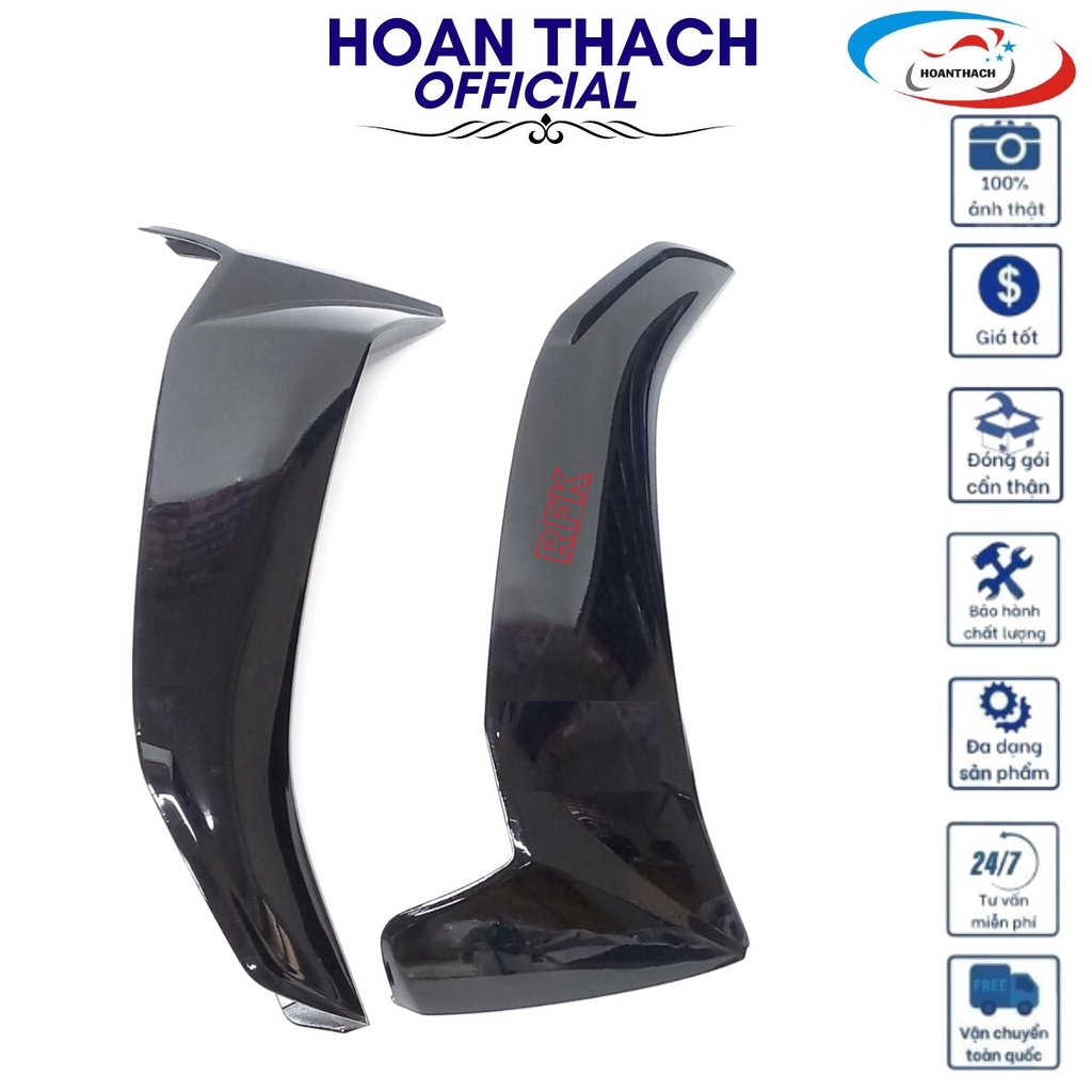 Cặp cánh ngoài trái phải dùng cho xe sirius màu đen nhựa đài loan, HOANTHACH SP011797