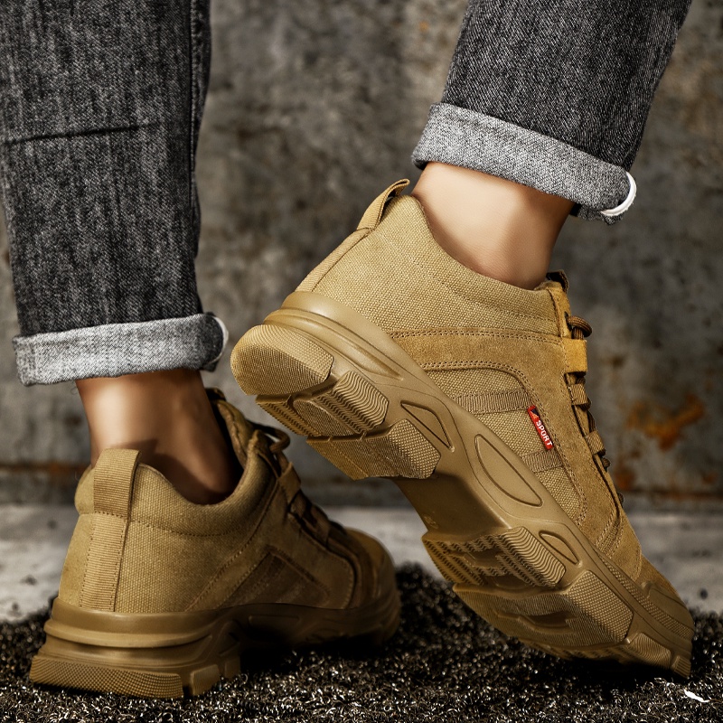 Giày Bảo Hộ Lao Động Chống Nóng / Chống Va Đập Thoải Mái Cho Nam