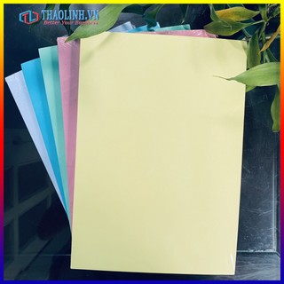 Bìa màu A4 định lượng 180gsm | Giấy bìa cứng đóng tài liệu khổ A4