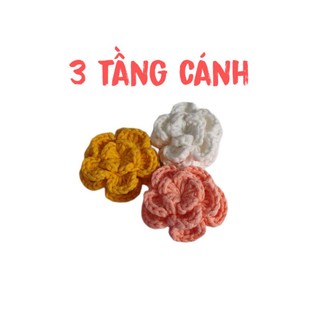 Hoa mẫu đơn len handmade