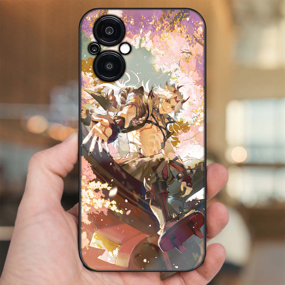 Ốp lưng Oppo Reno 8Z 5G viền đen in hình Arataki Itto Genshin Impact